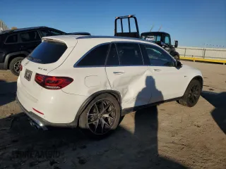 2021 Mercedes-Benz GLC with VIN W1N0G6EB2MF977676, listed as a Copart auction lot 81403924 with 7,119 mi miles and Salvage Title. Bid and sale history available at carsss.com. Image 3.