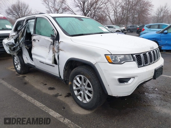 2021 Jeep Grand Cherokee Laredo X with VIN 1C4RJFAG1MC730698, listed as a IAAI auction lot 41839739 with 79,549 mi miles and . Bid and sale history available at DreamBid. Image 1.