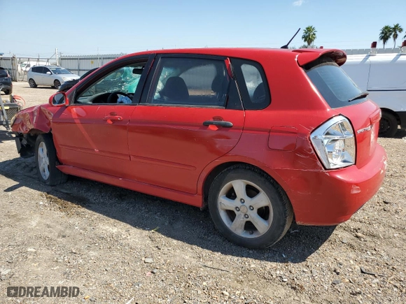 2008 Kia Spectra with VIN KNAFE161085021878, listed as a Copart auction lot 75410344 with NaN miles and Salvage Title. Bid and sale history available at carsss.com. Image 2.