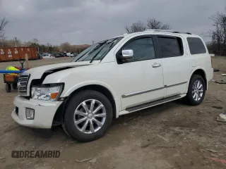 2010 Infiniti QX56 with VIN 5N3ZA0NE3AN902268, listed as a Copart auction lot 45847285 with 114,758 mi miles and Salvage Title. Bid and sale history available at carsss.com. Image 1.