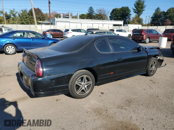 2003 Chevrolet Monte Carlo SS with VIN 2G1WX12K739423168, listed as a Copart auction lot 76147104 with 134,124 mi miles and Salvage Title. Bid and sale history available at carsss.com. Image 3.