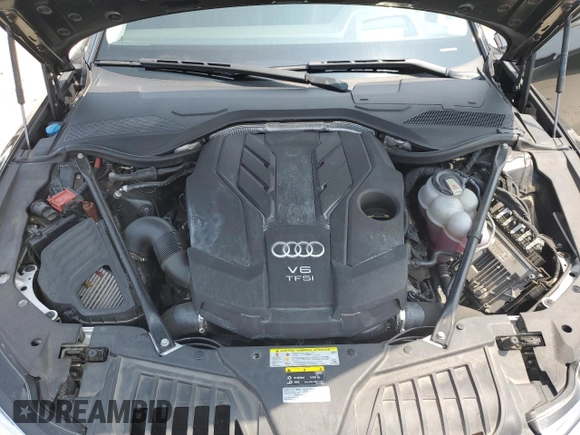 2019 Audi A8 with VIN WAU8DAF82KN020487, listed as a Copart auction lot 60214005 with 75,895 mi miles and Salvage title. Bid and sale history available at DreamBid. Image 11.