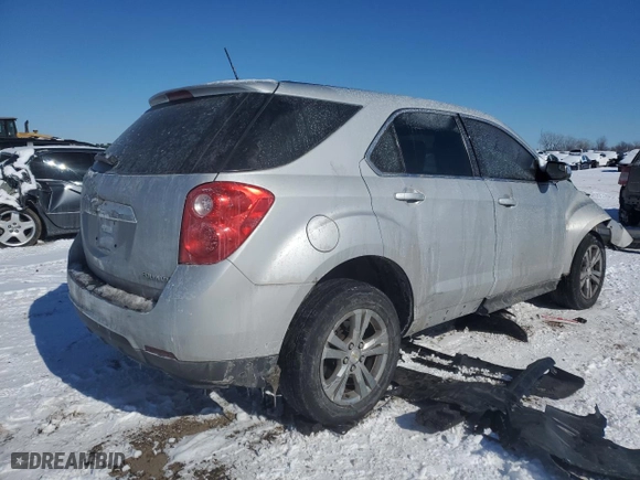 2013 Chevrolet Equinox LS with VIN 2GNFLCEK6D6326869, listed as a Copart auction lot 45146865 with 95,537 mi miles and Salvage Title. Bid and sale history available at carsss.com. Image 3.