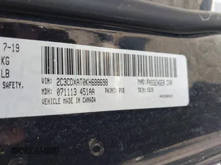 2019 Dodge Charger Police with VIN 2C3CDXAT0KH688698, listed as a IAAI auction lot 42090480 with 49,151 mi miles and . Bid and sale history available at DreamBid. Image 9.