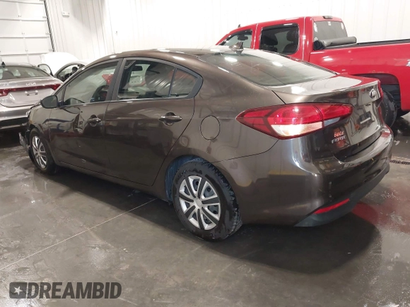 2017 Kia Forte LX with VIN 3KPFK4A71HE056667, listed as a IAAI auction lot 42030307 with 99,320 mi miles. Bid and sale history available at carsss.com. Image 3.