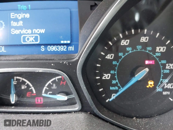 2014 Ford Focus SE with VIN 1FADP3K22EL363702, listed as a IAAI auction lot 42010258 with 96,392 mi miles. Bid and sale history available at carsss.com. Image 16.
