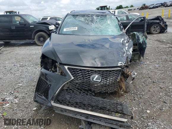 2020 Lexus RX 350 F Sport Performance with VIN 2T2YZMDA8LC229910, listed as a Copart auction lot 72748204 with Not provided miles and Salvage title. Bid and sale history available at DreamBid. Image 5.