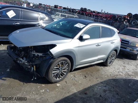 2020 Hyundai Tucson Sport with VIN KM8J33AL1LU194245, listed as a IAAI auction lot 41726909 with 1 mi miles. Bid and sale history available at carsss.com. Image 18.