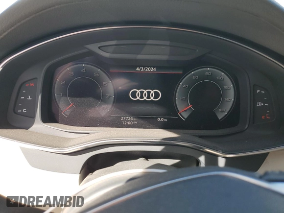 2019 Audi A6 Premium Plus with VIN WAUL2AF21KN065741, listed as a Copart auction lot 45146175 with 27,726 mi miles and Salvage Title. Bid and sale history available at carsss.com. Image 9.