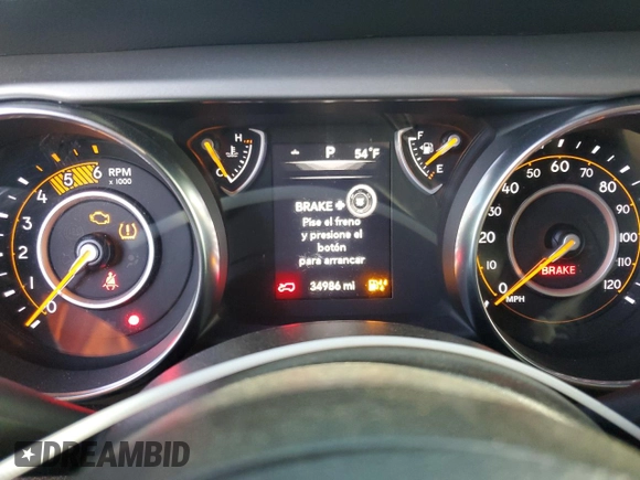 2021 Jeep Wrangler Unlimited Willys with VIN 1C4HJXDM0MW655574, listed as a Copart auction lot 82288524 with 34,986 mi miles and Salvage title. Bid and sale history available at DreamBid. Image 9.
