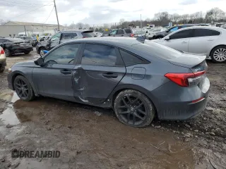 2022 Honda Civic Sedan Sport with VIN 2HGFE2F58NH597414, listed as a Copart auction lot 41904275 with 24,530 mi miles and Salvage Title. Bid and sale history available at carsss.com. Image 2.