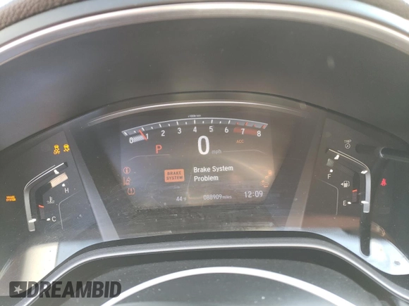 2020 Honda CR-V EX with VIN 2HKRW2H52LH617893, listed as a Copart auction lot 46120265 with 88,909 mi miles and Salvage Title. Bid and sale history available at DreamBid. Image 9.