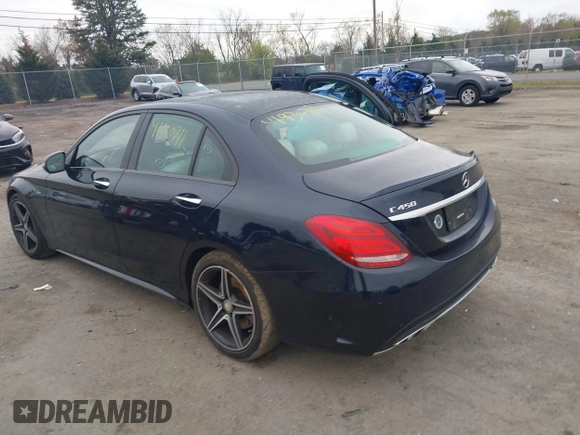 2016 Mercedes-Benz C 450 AMG with VIN 55SWF6EB1GU127291, listed as a IAAI auction lot 41930711 with 32,614 mi miles and . Bid and sale history available at carsss.com. Image 3.