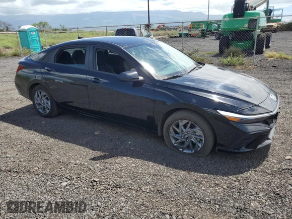 2024 Hyundai Elantra SEL with VIN KMHLM4DG0RU704524, listed as a Copart auction lot 46550925 with 14,045 mi miles and Salvage Title. Bid and sale history available at carsss.com. Image 4.