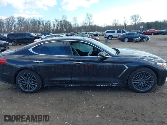 2019 Genesis G70 Advanced z VIN KMTG44LA4KU018125, wystawiony jako IAAI lot #41431676 z przebiegiem 67 502 mil mil oraz . Historia ofert i sprzedaży dostępna na DreamBid. Obrazek 13.