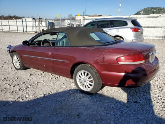 2002 Chrysler Sebring LXi with VIN 1C3EL55RX2N265861, listed as a Copart auction lot 41332575 with 80,638 mi miles and Non Repairable. Bid and sale history available at carsss.com. Image 2.