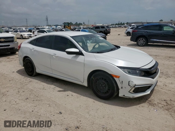 2020 Honda Civic LX z VIN 2HGFC2F65LH516221, wystawiony jako Copart lot #58868055 z przebiegiem 77 130 mil mil oraz Czysty tytuł • Clean title. Historia ofert i sprzedaży dostępna na DreamBid. Obrazek 4.