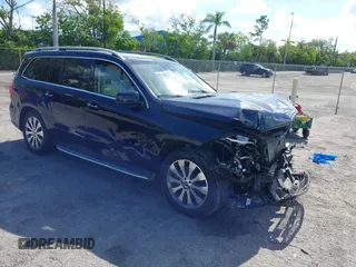 2019 Mercedes-Benz GLS 450 with VIN 4JGDF6EE7KB229169, listed as a IAAI auction lot 42558733 with 21,477 mi miles and . Bid and sale history available at DreamBid. Image 1.