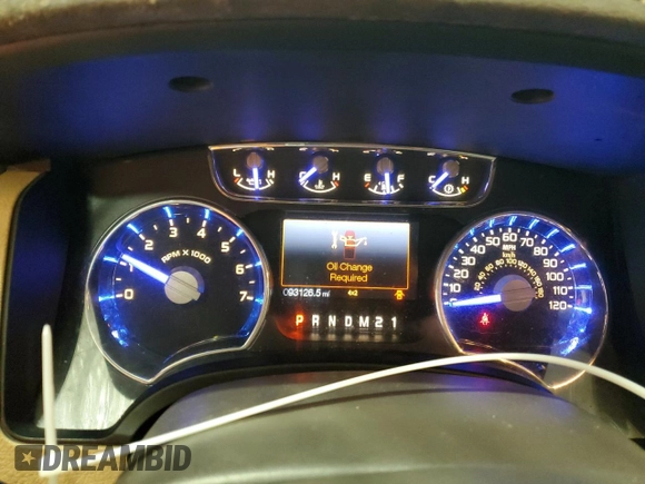 2012 Ford F-150 XL with VIN 1FTFW1ET1CFC20038, listed as a Copart auction lot 44331855 with 93,126 mi miles and Salvage Title. Bid and sale history available at DreamBid. Image 9.