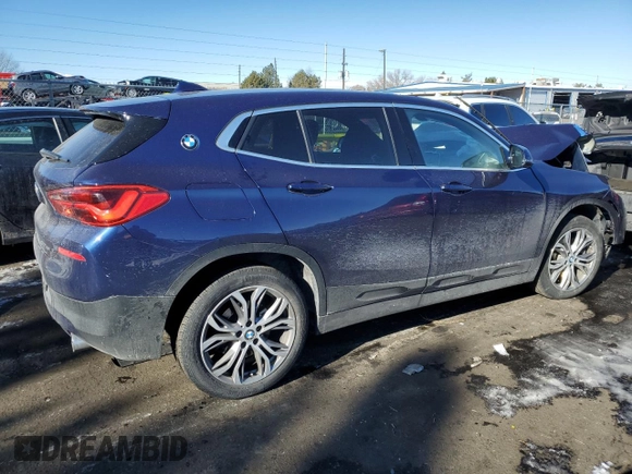 2018 BMW X2 xDrive28i with VIN WBXYJ5C37JEF69697, listed as a Copart auction lot 88116785 with 48,721 mi miles and Salvage Title. Bid and sale history available at carsss.com. Image 3.