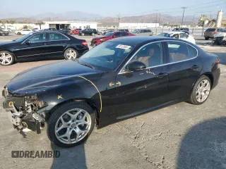 2019 Alfa Romeo Giulia Ti Sport with VIN ZARFAMBN2K7605032, listed as a Copart auction lot 76112464 with 63,046 mi miles and Salvage Title. Bid and sale history available at carsss.com. Image 1.