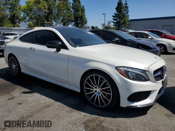 2017 Mercedes-Benz C 300 with VIN WDDWJ4JB1HF378289, listed as a Copart auction lot 52570555 with 106,355 mi miles and Salvage Title. Bid and sale history available at carsss.com. Image 4.