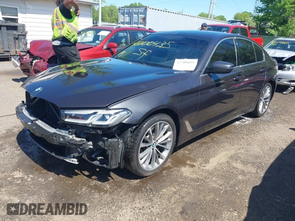 2021 BMW 5 Series 530i xDrive with VIN WBA13BJ0XMWX00677, listed as a IAAI auction lot 42100435 with 66,140 mi miles and . Bid and sale history available at DreamBid. Image 18.