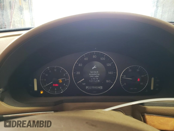 2007 Mercedes-Benz E-Class 3.0L with VIN WDBUF22X37B111788, listed as a Copart auction lot 44535035 with 227,593 mi miles and Salvage Title. Bid and sale history available at carsss.com. Image 9.