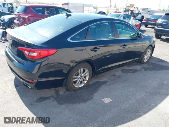 2016 Hyundai Sonata SE with VIN 5NPE24AF0GH305666, listed as a IAAI auction lot 42396430 with Not provided miles and . Bid and sale history available at DreamBid. Image 4.