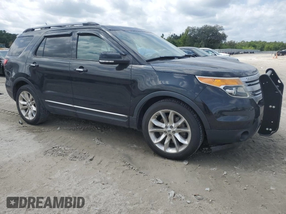 2015 Ford Explorer XLT with VIN 1FM5K7D80FGC22140, listed as a Copart auction lot 50936195 with 126,481 mi miles and Salvage Title. Bid and sale history available at DreamBid. Image 4.