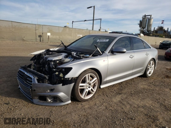 2016 Audi A6 3.0T Premium Plus with VIN WAUFGAFC4GN086341, listed as a Copart auction lot 66546702 with 134,578 mi miles. Bid and sale history available at carsss.com. Image 2.