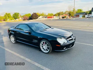 2005 Mercedes-Benz SL 500 with VIN WDBSK75F35F093334, listed as a Copart auction lot 65482035 with 122,761 mi miles and Clean title. Bid and sale history available at DreamBid. Image 1.