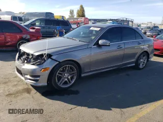 2012 Mercedes-Benz C 350 Sport with VIN WDDGF5HB6CR238991, listed as a Copart auction lot 80987244 with 88,594 mi miles and Salvage Title. Bid and sale history available at DreamBid. Image 1.