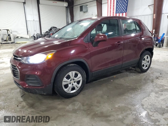 2017 Chevrolet Trax LS with VIN 3GNCJKSB3HL258491, listed as a Copart auction lot 47869575 with 128,613 mi miles and Salvage Title. Bid and sale history available at carsss.com. Image 1.