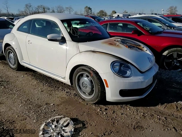 2012 Volkswagen Beetle 2.5L PZEV with VIN 3VWJP7AT6CM605642, listed as a Copart auction lot 80018214 with 101,694 mi miles and Salvage Title. Bid and sale history available at carsss.com. Image 10.
