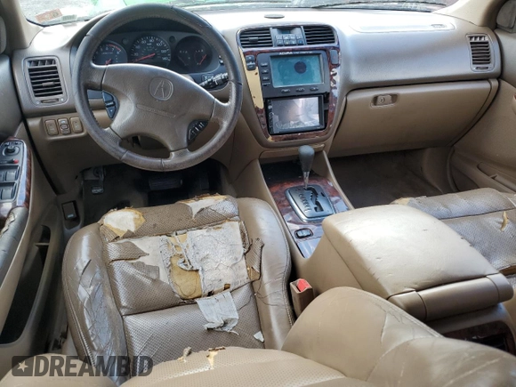 2001 Acura MDX with VIN 2HNYD18271H524448, listed as a Copart auction lot 84850514 with 0 mi miles and Salvage Title. Bid and sale history available at carsss.com. Image 8.