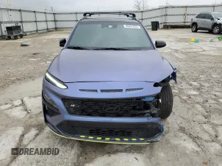 2022 Hyundai Kona N Line with VIN KM8K3CA33NU907847, listed as a Copart auction lot 80837034 with 34,788 mi miles and Salvage Title. Bid and sale history available at carsss.com. Image 5.