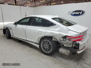 2023 Genesis G80 2.5T with VIN KMTGB4SC8PU197768, listed as a Copart auction lot 67732044 with 25,213 mi miles and Non Repairable. Bid and sale history available at carsss.com. Image 2.