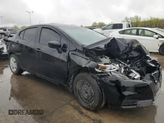 2021 Nissan Versa S with VIN 3N1CN8DV1ML858060, listed as a Copart auction lot 55814265 with 112,641 mi miles and Salvage title. Bid and sale history available at DreamBid. Image 4.