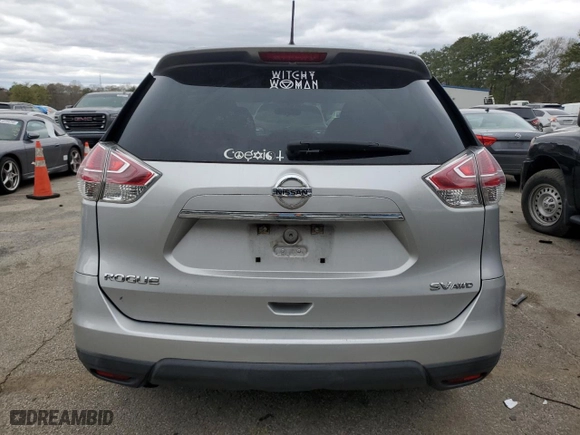 2016 Nissan Rogue SV with VIN 5N1AT2MV4GC924605, listed as a Copart auction lot 49415885 with 132,117 mi miles and Salvage Title. Bid and sale history available at carsss.com. Image 6.