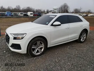 2019 Audi Q8 Premium with VIN WA1AVAF16KD013465, listed as a Copart auction lot 88467105 with 54,678 mi miles and Salvage Title. Bid and sale history available at carsss.com. Image 1.