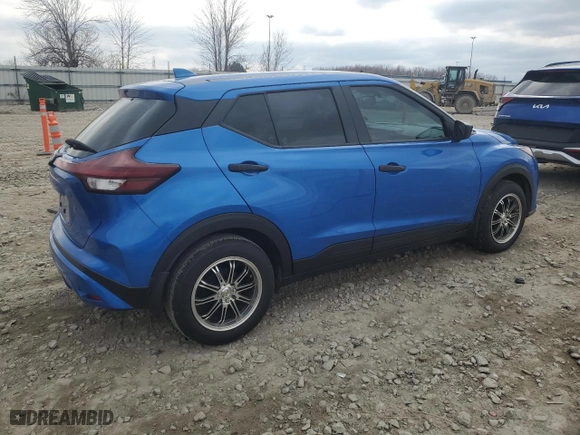 2022 Nissan Kicks S with VIN 3N1CP5BV7NL486379, listed as a Copart auction lot 52696535 with 22,226 mi miles and Non Repairable. Bid and sale history available at carsss.com. Image 3.