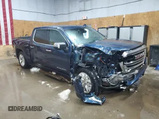 2022 GMC Sierra 1500 Limited SLT with VIN 3GTU9DED4NG189216, listed as a Copart auction lot 43121895 with 33,775 mi miles and Salvage Title. Bid and sale history available at carsss.com. Image 4.