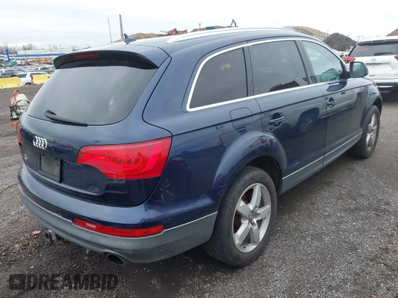 2013 Audi Q7 3.0T Premium Plus with VIN WA1LGAFE8DD002959, listed as a IAAI auction lot 41970557 with 184,945 mi miles. Bid and sale history available at carsss.com. Image 4.