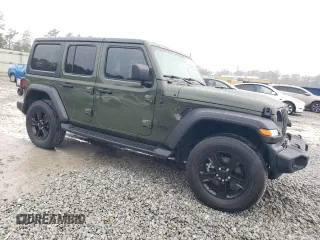 2022 Jeep Wrangler Unlimited Sport S with VIN 1C4HJXDN3NW224656, listed as a Copart auction lot 81423754 with 20,248 mi miles and Salvage Title. Bid and sale history available at carsss.com. Image 4.