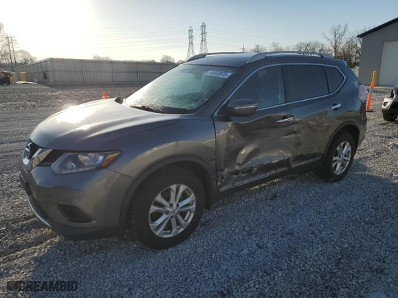 2015 Nissan Rogue SV with VIN 5N1AT2MV0FC868645, listed as a Copart auction lot 49042875 with 128,839 mi miles and Salvage Title. Bid and sale history available at carsss.com. Image 1.