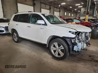 2011 Toyota Highlander Limited with VIN 5TDDK3EH5BS071335, listed as a Copart auction lot 59509395 with 195,068 mi miles and Salvage title. Bid and sale history available at DreamBid. Image 4.