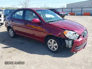 2009 Hyundai Accent Auto GLS with VIN KMHCN46C79U367311, listed as a IAAI auction lot 41861834 with 165,937 mi miles. Bid and sale history available at carsss.com. Image 1.
