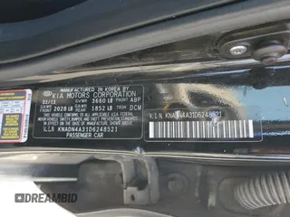 2013 Kia Rio EX with VIN KNADN4A31D6248521, listed as a Copart auction lot 60061645 with 123,281 mi miles and Salvage title. Bid and sale history available at DreamBid. Image 12.