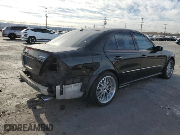 2005 Mercedes-Benz E-Class 5.5L AMG with VIN WDBUF76J05A781904, listed as a Copart auction lot 43762835 with 107,810 mi miles and Salvage Title. Bid and sale history available at carsss.com. Image 3.